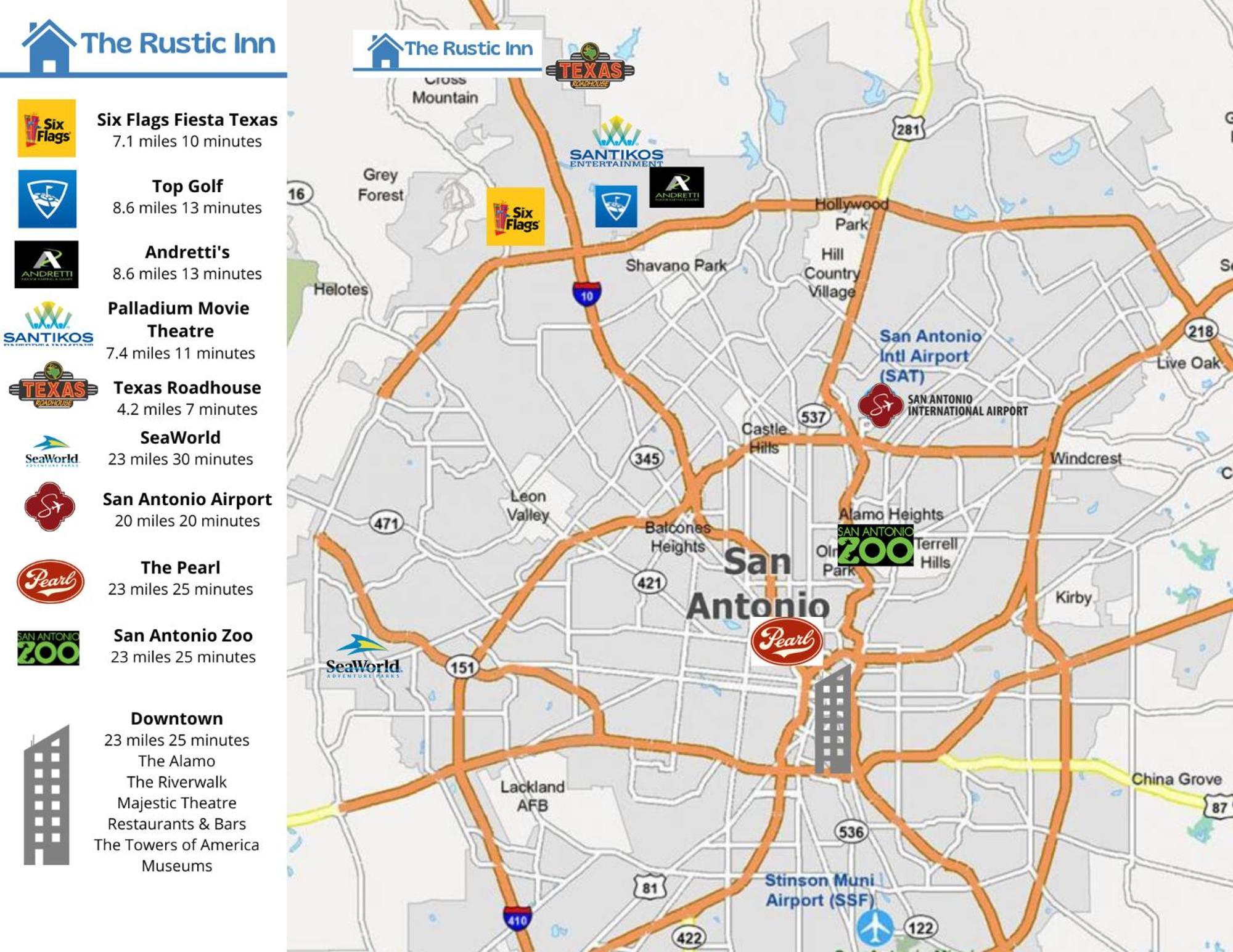 The Rustic Inn - Family Friendly, Close To Fiesta Texas, Seaworld, Riverwalk And More Dominion 外观 照片